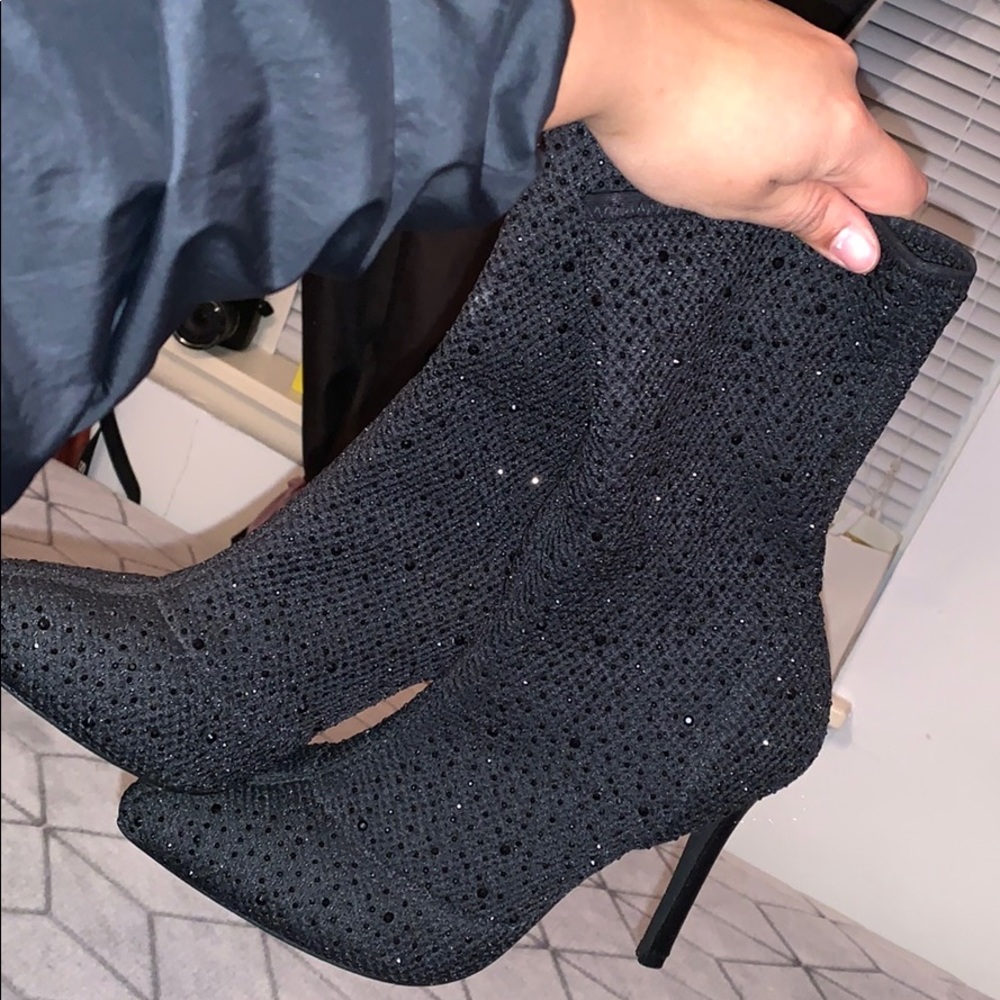 Super Sparkly Heeled booties